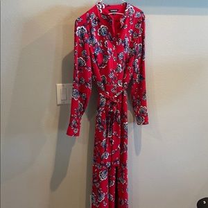 Red Floral Express Maxi - Size Small